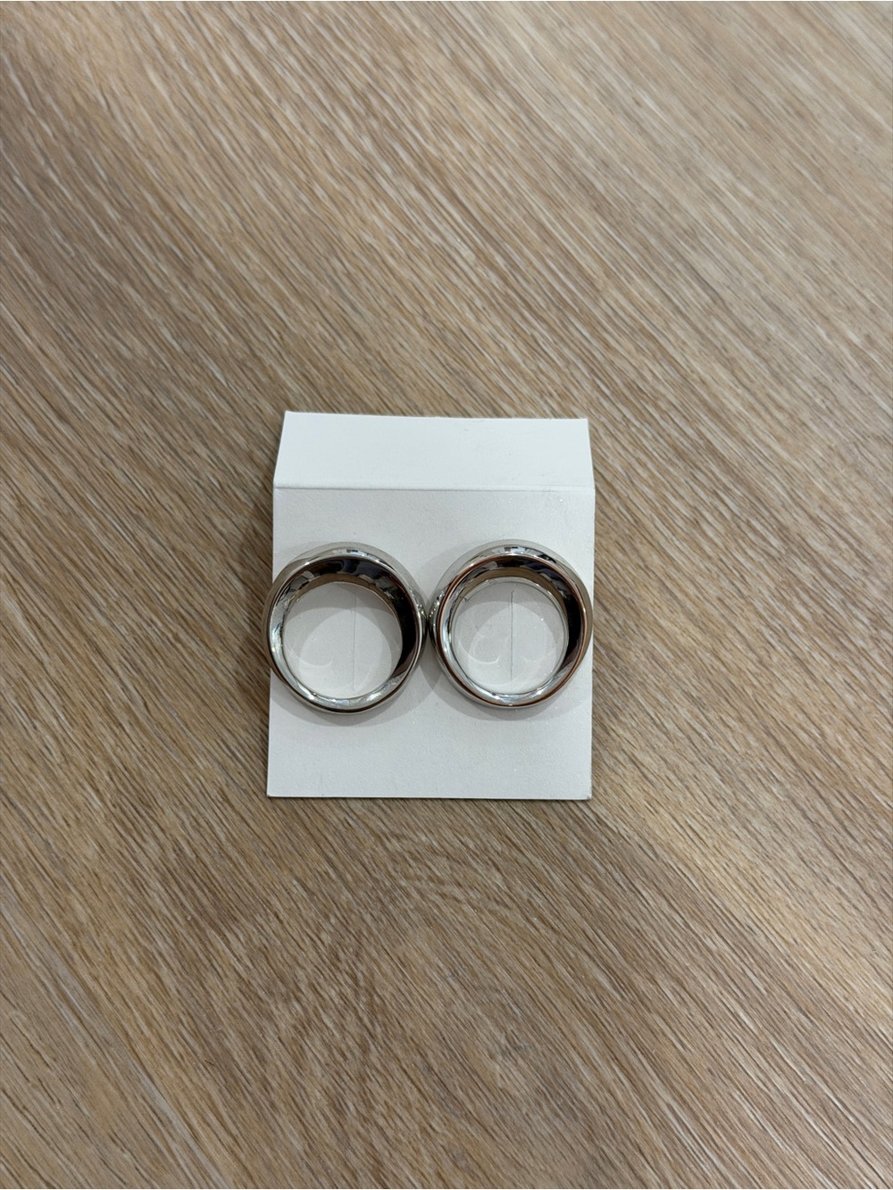 Circle Silver Earrings